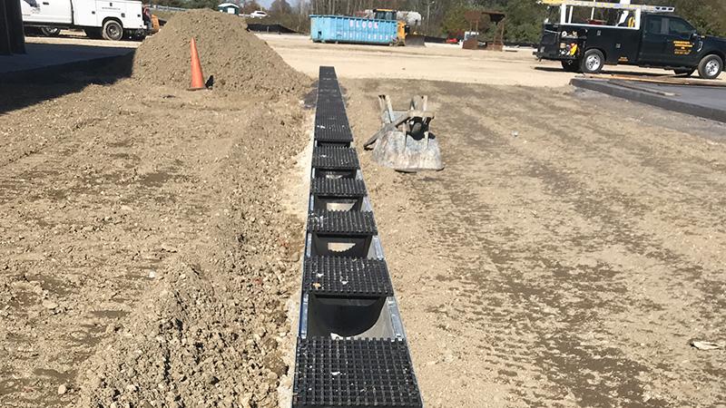 Royal Farms Truck Fueling Station with Filcoten trench drains